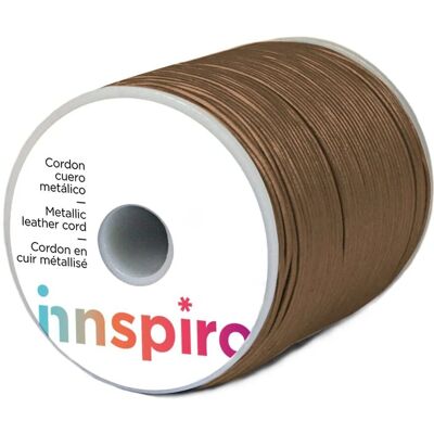 Innspiro - 280804 - Cuero metalizado cobre - 2 mm - Cord Innspiro - 280804 - Cuero metalizado cobre - 2 mm - Cord