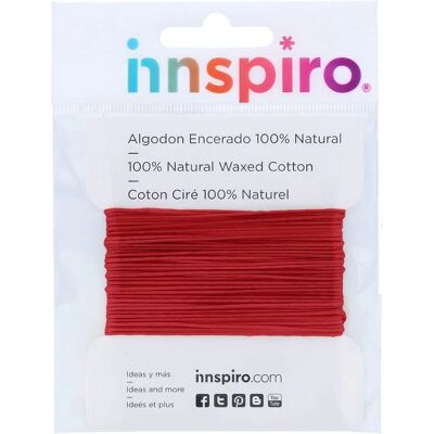 Filo di cotone cerato rosso Innspiro 220116 - Thread Filo di cotone cerato rosso Innspiro 220116 - Thread