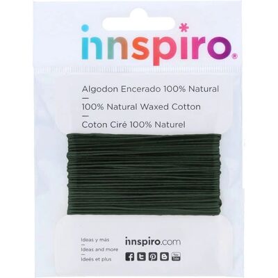 Innspiro 220219 Olijfgroene waxed katoenen koord - Koord Innspiro 220219 Olijfgroene waxed katoenen koord - Koord