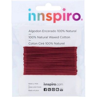 INNSPIRO - 220415 - Burgundy - 2.5 m - Waxed cotton cord INNSPIRO - 220415 - Burgundy - 2.5 m - Waxed cotton cord