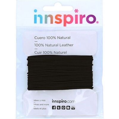 Corda in pelle naturale Innspiro - 0,8mm, 5m - Filo artigianale Corda in pelle naturale Innspiro - 0,8mm, 5m - Filo artigianale