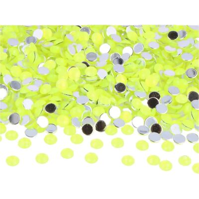 Innspiro - Z2000607 - Círculo amarillo - 6 mm - Piedras acrílicas decorativas Innspiro - Z2000607 - Círculo amarillo - 6 mm - Piedras acrílicas decorativas
