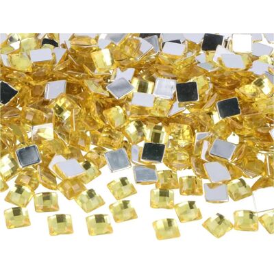 Innspiro - Z2150803 - Giallo quadrato 8x8 mm - Pietre acriliche Innspiro - Z2150803 - Giallo quadrato 8x8 mm - Pietre acriliche