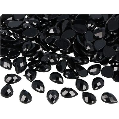 Innspiro - Z2201406 - Nero 10x14 mm - Goccia - Gemme decorative Innspiro - Z2201406 - Nero 10x14 mm - Goccia - Gemme decorative