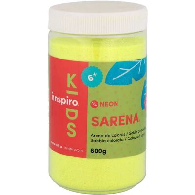 INNSPIRO - Z1752 - jaune néon - 600 g - Sable créatif INNSPIRO - Z1752 - jaune néon - 600 g - Sable créatif