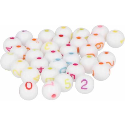 INNSPIRO 99667 Cuentas de Números Coloridas - Material para Joyas INNSPIRO 99667 Cuentas de Números Coloridas - Material para Joyas