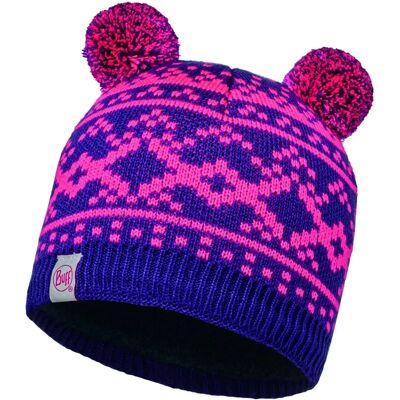 BUFF Plum Unisex Knit & Polar Hat - Hat BUFF Plum Unisex Knit & Polar Hat - Hat