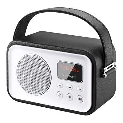 Radio Bluetooth portátil Sunstech RPBT450 - Negro, Blanco - Radio digital FM portátil Radio Bluetooth portátil Sunstech RPBT450 - Negro, Blanco - Radio digital FM portátil