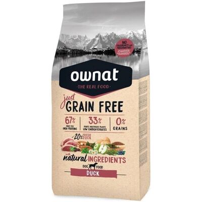 Ownat Just Canine Adult Grain Free Pato - Ração para cães Ownat Just Canine Adult Grain Free Pato - Ração para cães