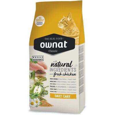 Ownat Classic Comida para Gatos Cuidado Diario - Comida Seco 4 KG Ownat Classic Comida para Gatos Cuidado Diario - Comida Seco 4 KG