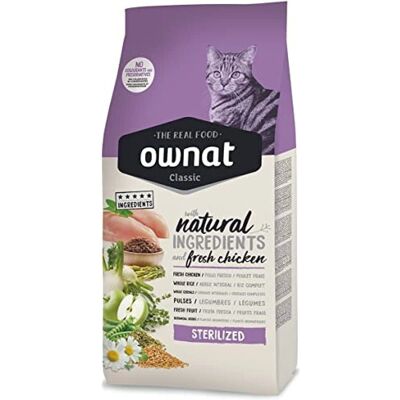 Ownat Classic Comida para Gatos Esterilizados - 4 KG Ownat Classic Comida para Gatos Esterilizados - 4 KG