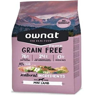 Ownat Prime Cão Mini Cordeiro - Sem Cereais para Cães Pequenos Ownat Prime Cão Mini Cordeiro - Sem Cereais para Cães Pequenos