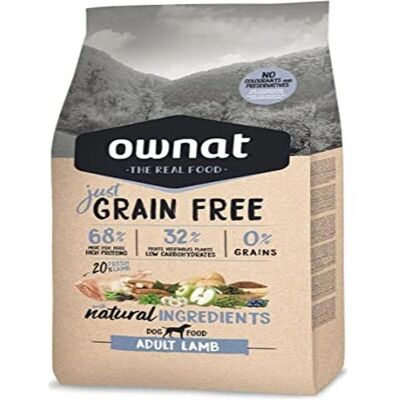 Ownat Marca Cordeiro Sem Cereais Ração para Cães - 14 KG Ownat Marca Cordeiro Sem Cereais Ração para Cães - 14 KG