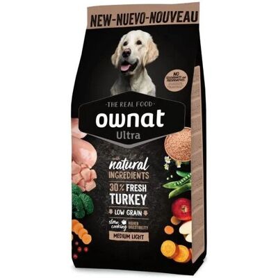 Ownat Ultra Medium Light Ração para cães - 3kg Ownat Ultra Medium Light Ração para cães - 3kg