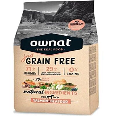 Ownat Marca Salmón Sin Cereales Comida para Perros - 14 KG Ownat Marca Salmón Sin Cereales Comida para Perros - 14 KG