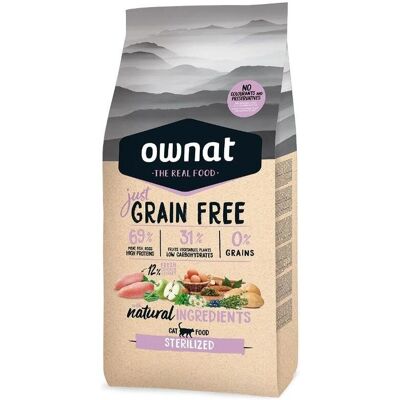 Ownat Pienso para Gatos Esterilizados Grain Free - Alimentación saludable 8 KG Ownat Pienso para Gatos Esterilizados Grain Free - Alimentación saludable 8 KG