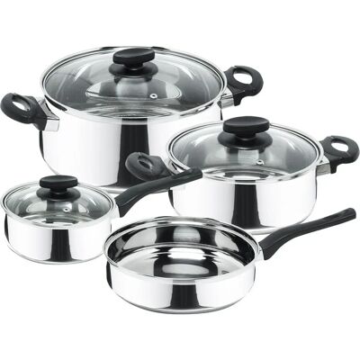 Conjunto de Panelas Magefesa Deliss 7 Peças - Aço Inoxidável Conjunto de Panelas Magefesa Deliss 7 Peças - Aço Inoxidável