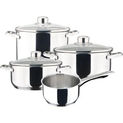 Magefesa Dux 7 Pièces Ensemble de Casseroles en Acier Inoxydable - Induction Magefesa Dux 7 Pièces Ensemble de Casseroles en Acier Inoxydable - Induction