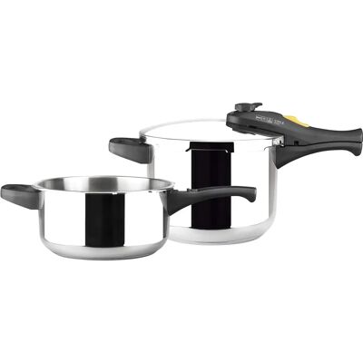 Magefesa RVS Drukpan - 3+6L - 5 Veiligheidssystemen Magefesa RVS Drukpan - 3+6L - 5 Veiligheidssystemen
