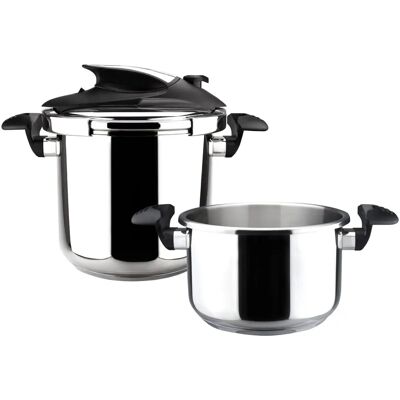 Panela de Pressão Magefesa Nova - Aço Inoxidável 4+6L, Segurança Panela de Pressão Magefesa Nova - Aço Inoxidável 4+6L, Segurança