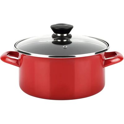 Sartén de acero esmaltado rojo Fagor Optimax 20cm - Compatible con inducción Sartén de acero esmaltado rojo Fagor Optimax 20cm - Compatible con inducción