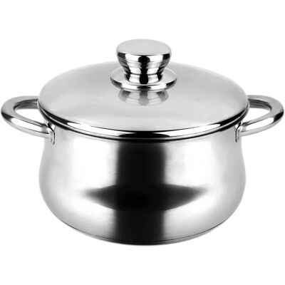 Casserole FAGOR en Acier Inox 18/10 Chromé - 24cm Casserole FAGOR en Acier Inox 18/10 Chromé - 24cm