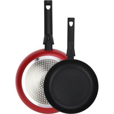 Set di Pentole Fagor Nela Rouge - 20-24cm Induzione Alluminio Antiaderente Set di Pentole Fagor Nela Rouge - 20-24cm Induzione Alluminio Antiaderente