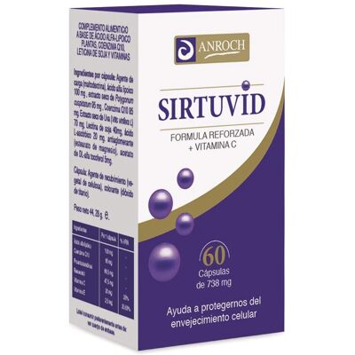 Anroch Fharma Sirtuvida 60 cápsulas - Complemento alimenticio Anroch Fharma Sirtuvida 60 cápsulas - Complemento alimenticio