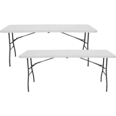 Thinia Home - Pack 2 Klappbare Rechteckige Tische 180cm - Outdoor Event Tisch Thinia Home - Pack 2 Klappbare Rechteckige Tische 180cm - Outdoor Event Tisch