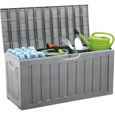Thinia Home Resin-Aufbewahrungsbox - 340L, Wetterfest, Schlossbar, für Garten & Außenbereich Thinia Home Resin-Aufbewahrungsbox - 340L, Wetterfest, Schlossbar, für Garten & Außenbereich