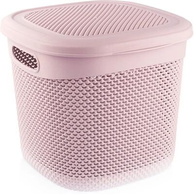 Cesto Quadrato con Coperchio 15L - 7house Cesto Quadrato con Coperchio 15L - 7house