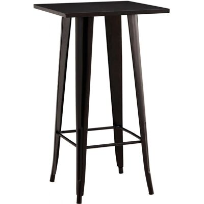 Thinia Home - Mesa Auxiliar Cuadrada Metálica 60x60x105cm - Mesa Auxiliar Thinia Home - Mesa Auxiliar Cuadrada Metálica 60x60x105cm - Mesa Auxiliar