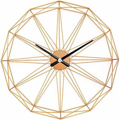 Thinia Home - Reloj de Pared Geométrico Moderno - 80cm - Silencioso Thinia Home - Reloj de Pared Geométrico Moderno - 80cm - Silencioso