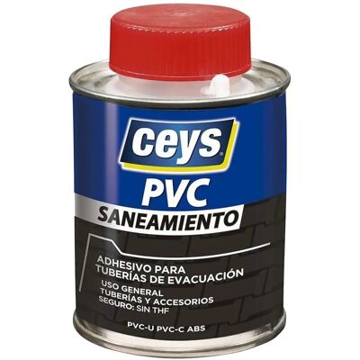 Colle PVC Ceys - 250ml - Adhésif pour plomberie et réparations - Publicité Colle PVC Ceys - 250ml - Adhésif pour plomberie et réparations - Publicité