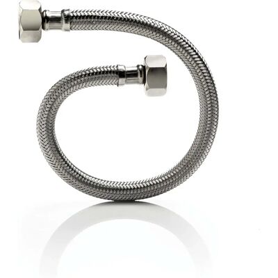 Tuyau flexible renforcé en acier inoxydable Tucai - 300mm - 3/8" F-F - Publicité Tuyau flexible renforcé en acier inoxydable Tucai - 300mm - 3/8" F-F - Publicité