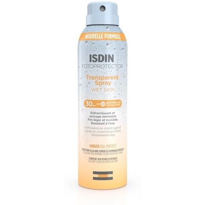 Isdin SPF30 Transparante Spray voor Nat en Droog Huid - 250 ml Isdin SPF30 Transparante Spray voor Nat en Droog Huid - 250 ml