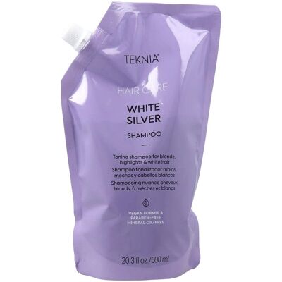 Lakmé Teknia Weiß Silber Nachfüllpack - Shampoo für graue, blonde & gesträhnte Haare Lakmé Teknia Weiß Silber Nachfüllpack - Shampoo für graue, blonde & gesträhnte Haare