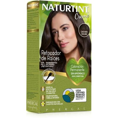Naturtint Dunkelbraun Ansatz Nachbesserung - Haarkranzfarbe Naturtint Dunkelbraun Ansatz Nachbesserung - Haarkranzfarbe