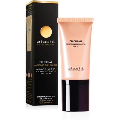 Creme DD Médio Atashi SPF 15 - Creme Cosmético Creme DD Médio Atashi SPF 15 - Creme Cosmético