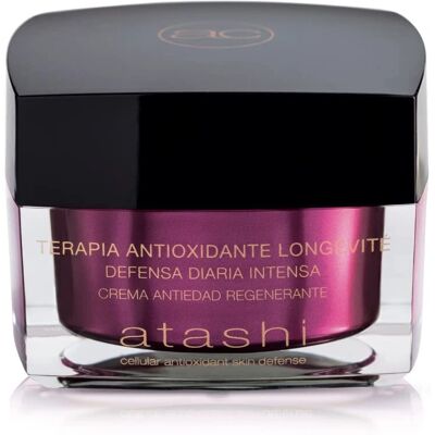 Crème facial antioxydante Atashi Cellular - Pour femmes - Publicité Crème facial antioxydante Atashi Cellular - Pour femmes - Publicité