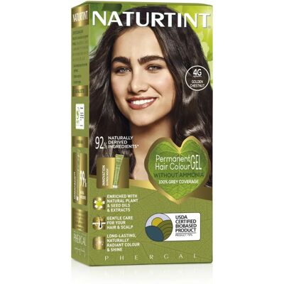 Naturtint 4G Kastanje Goud - Haarfarbe - Natürlich, Langanhaltend Naturtint 4G Kastanje Goud - Haarfarbe - Natürlich, Langanhaltend