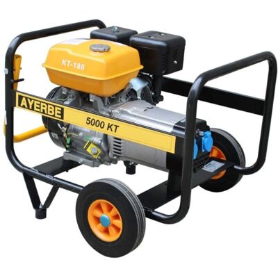 Ayerbe KT-188 Generador - 230V, 5kVA, Arranque eléctrico - Monofásico - Generador Ayerbe KT-188 Generador - 230V, 5kVA, Arranque eléctrico - Monofásico - Generador