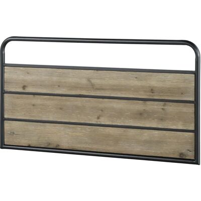 Tête de lit GEESE HOME - 110x5x60cm - Bois - Naturel et Noir - Publicité Tête de lit GEESE HOME - 110x5x60cm - Bois - Naturel et Noir - Publicité