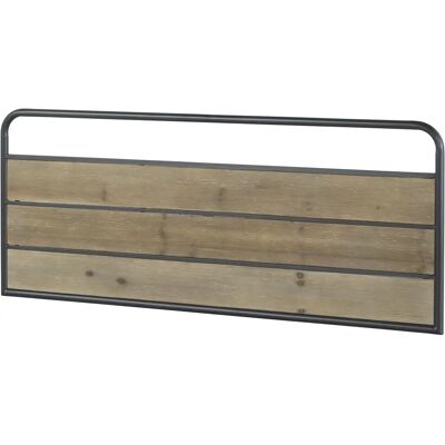 GEESE HOME Tête de lit 145x5x60 - Bois - Naturel & Noir - Tête de lit - Publicité GEESE HOME Tête de lit 145x5x60 - Bois - Naturel & Noir - Tête de lit - Publicité