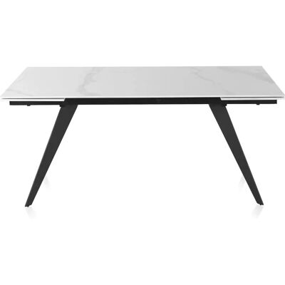 Table à Manger en Céramique Blanche GEESE HOME - Table de Salle à Manger - Publicité Table à Manger en Céramique Blanche GEESE HOME - Table de Salle à Manger - Publicité