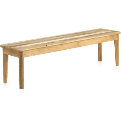 Banc en bois de mangue GEESE HOME - Style vintage rustique - 3-4 personnes - Publicité Banc en bois de mangue GEESE HOME - Style vintage rustique - 3-4 personnes - Publicité