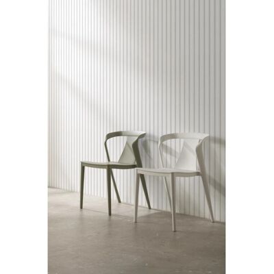 GEESE HOME Chaise empilable blanche - Chaise - Publicité GEESE HOME Chaise empilable blanche - Chaise - Publicité