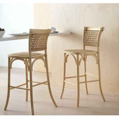 Generic - ElmWeave Stool - Marrón - Madera de olmo - 2-pack - Stool Generic - ElmWeave Stool - Marrón - Madera de olmo - 2-pack - Stool