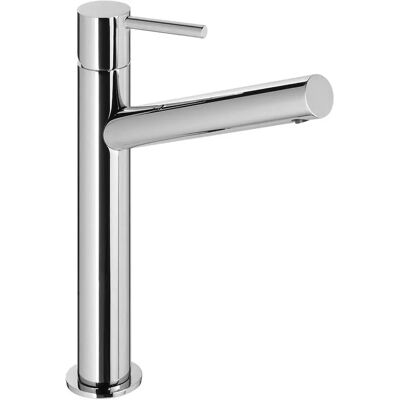 Grifo de Lavabo Monomando Alto Cromo - Estilo Moderno para Baño Grifo de Lavabo Monomando Alto Cromo - Estilo Moderno para Baño