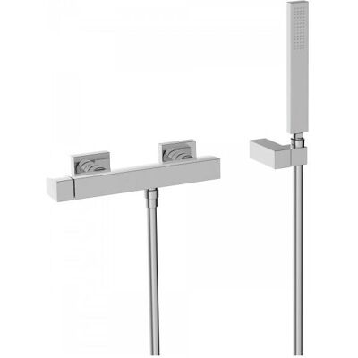 Conjunto de Ducha Slim Exclusivo de Pared - Ducha de Mano, Cromo Conjunto de Ducha Slim Exclusivo de Pared - Ducha de Mano, Cromo